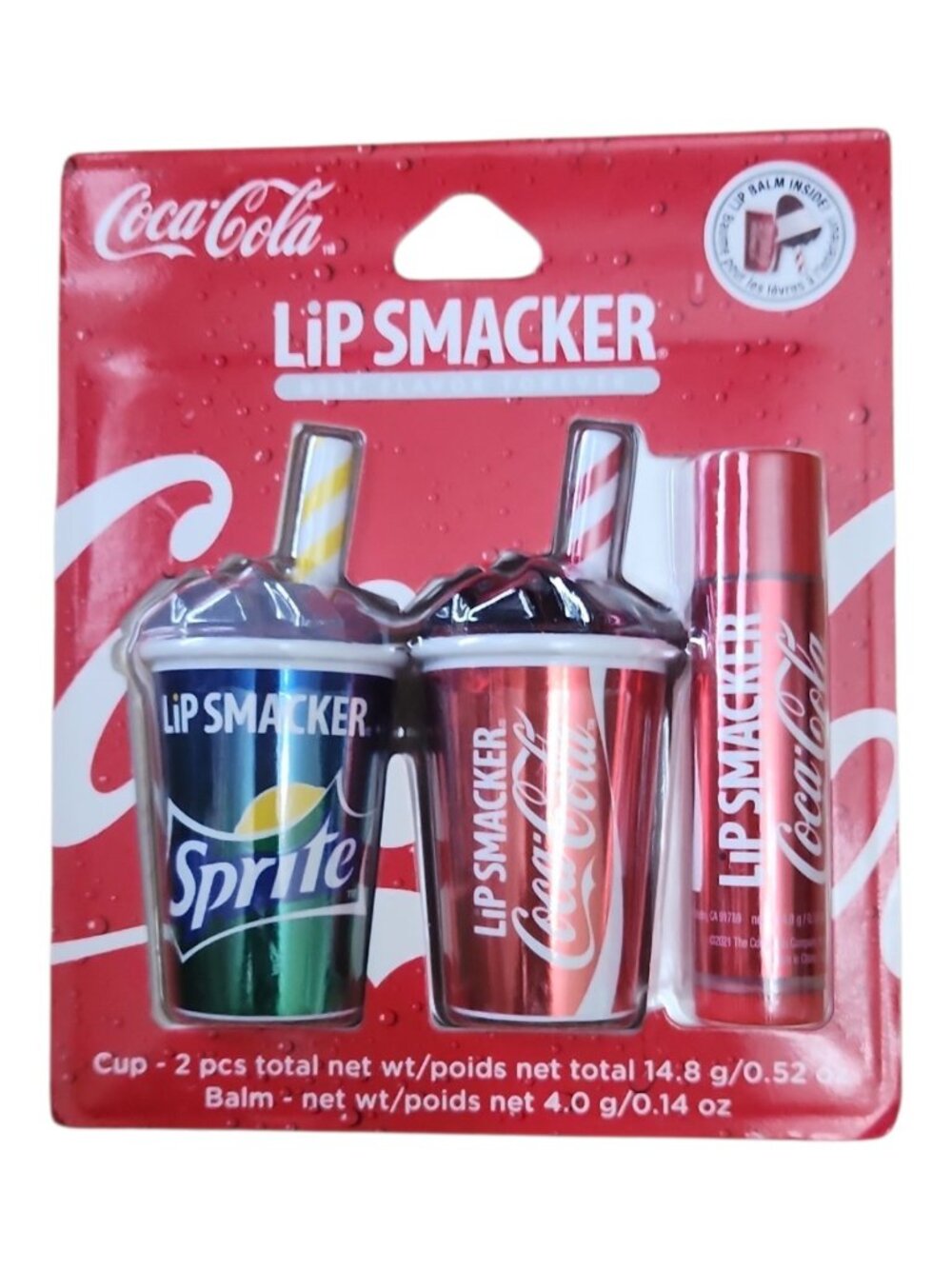 Lip Smacker NIB Coca Cola Collection, lip balm  Coca-Cola & Sprite, trio